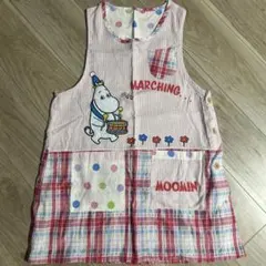 ムーミン刺繍ノースリーブエプロン　保育士