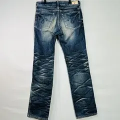 美品 BLUE WAY ブルーウェイ 鬼ヒゲ ハチノス デニム パンツ Y2Kのサムネイル