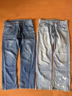 Levi's デニムパンツ 2本セット ペイント加工のサムネイル