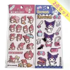 サンリオ マイメロディ クロミ ボンボンドロップ　ジェルシール 2枚セット