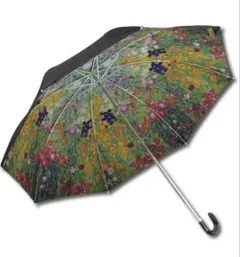 クリムト サンフラワー柄 折りたたみ傘 晴雨兼用 UVカット99％ 傘