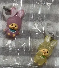 モンチッチ　めじるしアクセサリー　チムたん　イエロー　ピンク