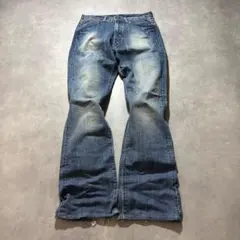 00s archive fade black flare denim 亜熱帯 90s ~ 00s archive fade flare denim 亜熱帯 - メルカリ
