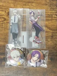 あ*た様 ブルーロック 一番くじ アクリルスタンド 缶バッジ 凪 玲王 4点セッ