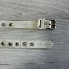 necessary or unnecessary ナイロンベルト 白