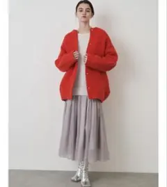 エレンディーク　ラクーンミックスダブルカーディガン　タグなし未使用 ELENDEEK - エレンディークRACCOON MIX WCD ラクーンミックス