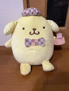 ポムポムプリン　帽子付きぬいぐるみ