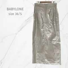 『BABYLONE バビロン』メタリック タイトスカート【S相当】光沢　ゴールドのサムネイル