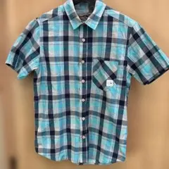 希少RUSTY 半袖チェックシャツ サーフTシャツラスティクリーニング済みのサムネイル
