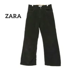 ZARA ザラ ブラック コーデュロイ パンツEUR40 カジュアル