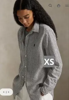 Sezane Tomboy shirtセザンヌのコットンシャツストライプ36 M - メルカリ