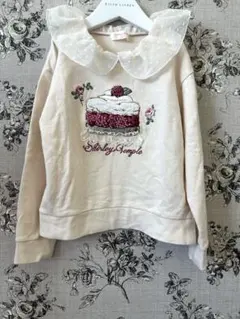 シャーリーテンプルケーキ刺繍トレーナー美品130のサムネイル