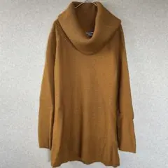 【美品】ジエンポリアム オフタートル ニット チュニック マスタード Mのサムネイル
