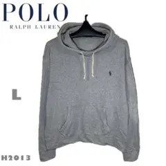 RALPH LAUREN POLO古着　プルオーバーフーディ　グレー　L