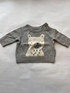 GAP 美品　クマ刺繍 ベビーニットセーター