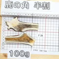 鹿の角 半割 F28 100g 番号 兵庫県産 鹿角 鹿のツノ しかつののサムネイル
