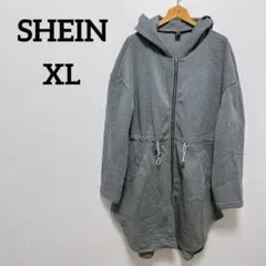 美品 シーインSHEIN グレー フード付きアウター 【XL】
