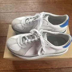 ホワイト/ブルー スニーカー