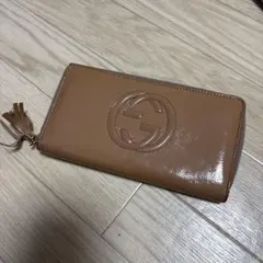 GUCCI グッチ 長財布 革 レザー 赤 ワインレッド 181593 収納力 - メルカリ