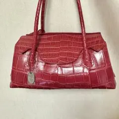 JRA認定 クロコダイル ハンドバッグ ショッキングピンク YAMAGUCHI JRA認定 クロコダイル ハンドバッグ ショッキングピンク YAMAGUCHI
