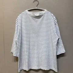 handvaerk ハンドバーク ボトルネック7分袖Tシャツ　サイズS