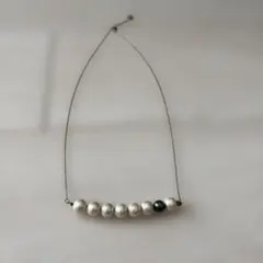 コットンパールネックレス
