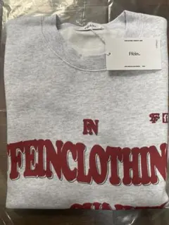 FFEIN（フェイン）ヘビーウエイトウェーブロゴスウェット