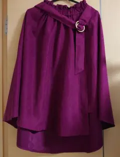 AS KNOW AS Pinky パープル フレアスカート