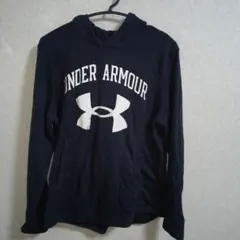 アンダーアーマー UNDER ARMOUR パーカー ビッグロゴ ネイビー LG