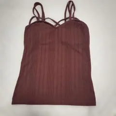 ストラップ付き　赤系　キャミソール Mサイズ
