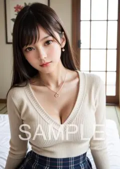 AI 美女 グラビア A4ポスター 美人 清楚 かわいい 高品質 c112615