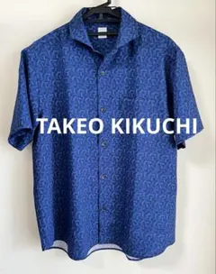 TAKEO KIKUCHI　タケオキクチ　半袖シャツ　総柄シャツのサムネイル