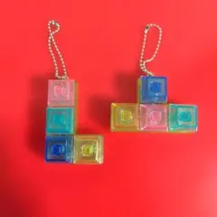 無限カチカチ　テトリス型キーボード キーホルダー 2個セットのサムネイル