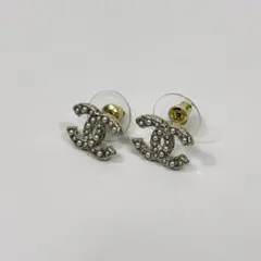 美品✨️保存箱付き シャネル ピアス ココマーク ストーン F20 V