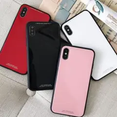 スマホケース iPhoneケース 6/7/8/XS/XR/11 レッド 韓国
