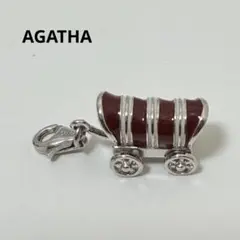 た*品様 AGATHA 幌馬車モチーフ シルバーチャームのサムネイル