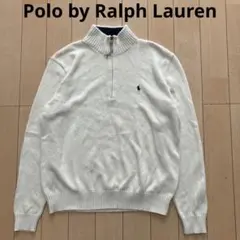 Polo by Ralph Lauren ハーフジップ ニット　アイボリー　L