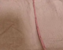 コーデュロイ　薄手　サーモンピンク　100×50