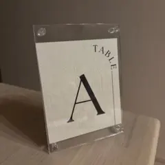 テーブルナンバー　アクリルケース　ウェディング　結婚式　ウェルカムスペース