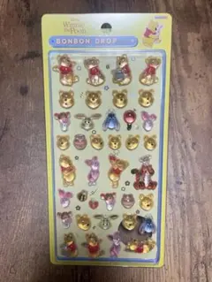 くまのプーさん　ボンボンドロップシール