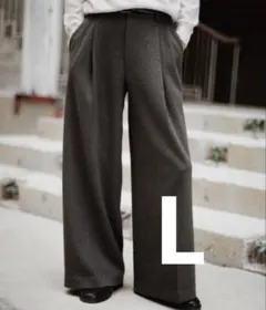 DOUBLE-FACED DEEP TUCK BAGGY SLACKS