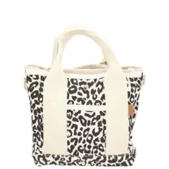 レオパード柄　ハンドバッグ　トートバッグ　キャンバス