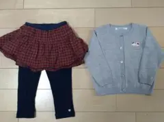 カーディガンとスカートセット 90cm