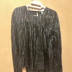 H&M ストライプ柄 長袖シャツ US 4