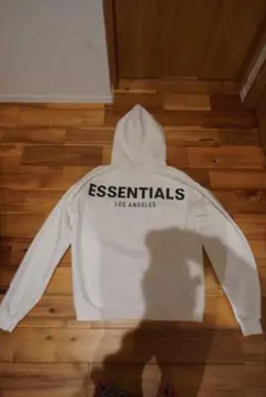 ESSENTIALS ホワイト パーカー L