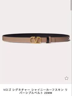 Valentino Vロゴ ベルト 20MM ベージュ