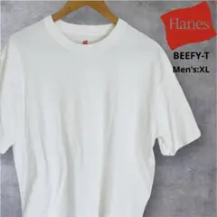 Hanes（ヘインズ） ホワイト クルーネックTシャツ BEEFYT ビーフィー
