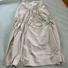 アズールバイマウジー ベージュ フレアスカート Sサイズ