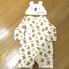 最終価格ですコアラのマーチ カバーオール 80cm コアラの帽子 42〜44cm