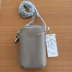D.KELLY スマホショルダーバッグ モカ色